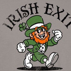 Irish Exit Champion Comfort Colors® unisex t-shirt GRAY